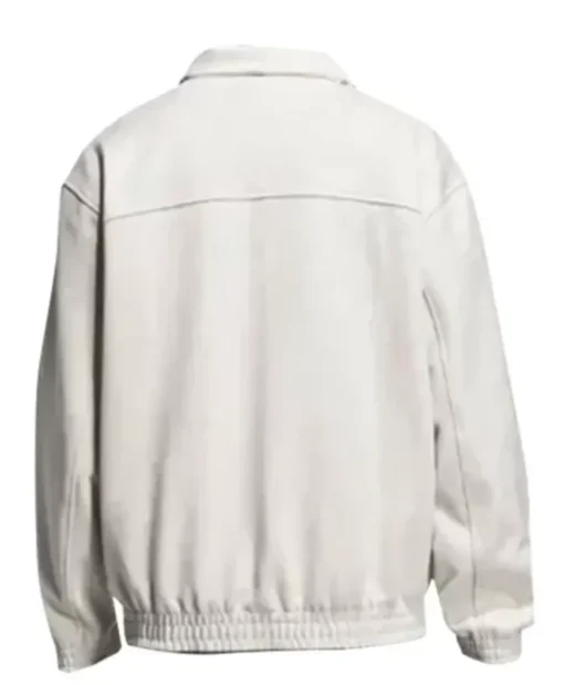 Chinese New Year Leather White Jacket