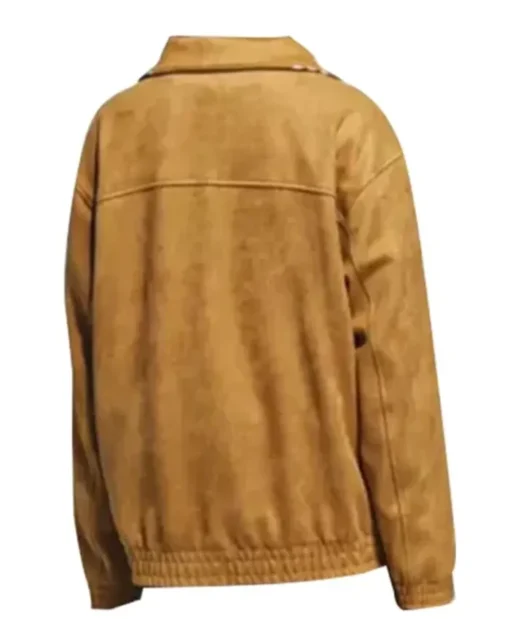 Chinese New Year Leather Yellow Jacket