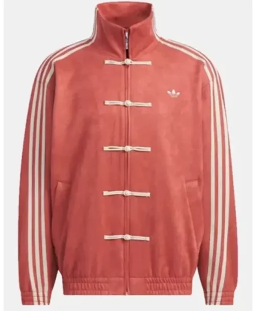 Chinese New Year Red Leather Jacket