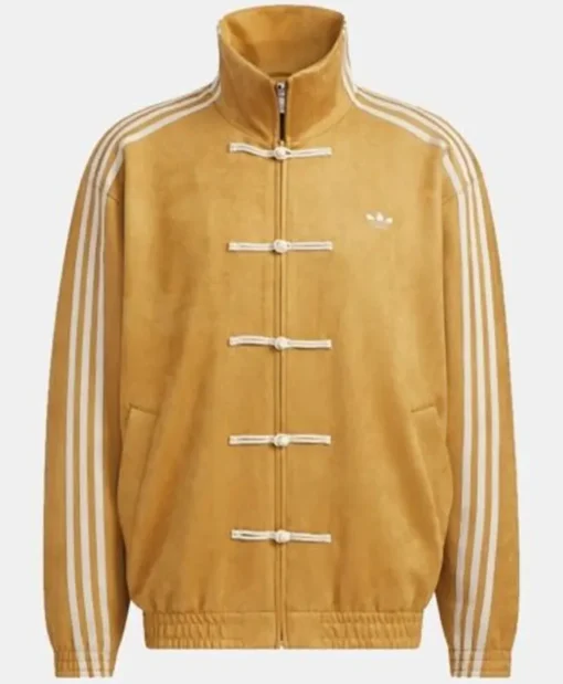 Chinese New Year Yellow Leather Jacket