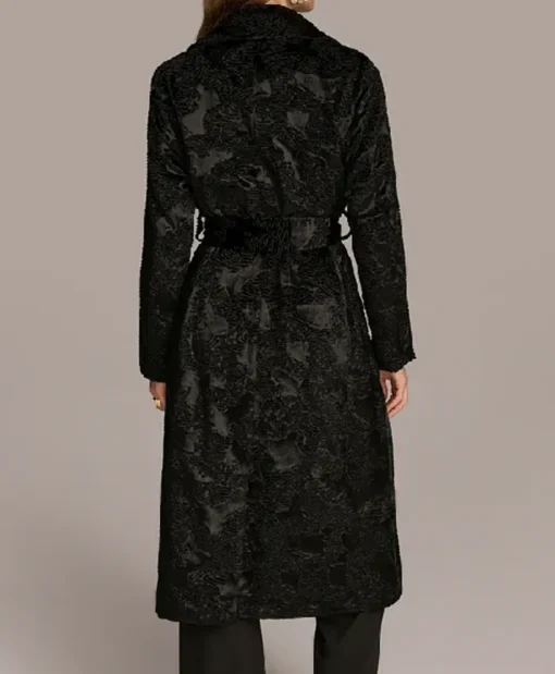 Debbie Allen Greys Anatomy S21 Fur Black Coat