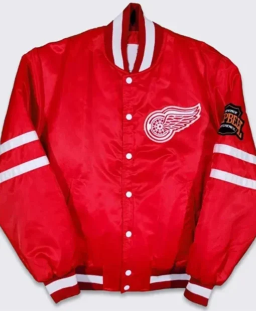 Detroit Red Wings 80s Campbell Red Varsity Jacket
