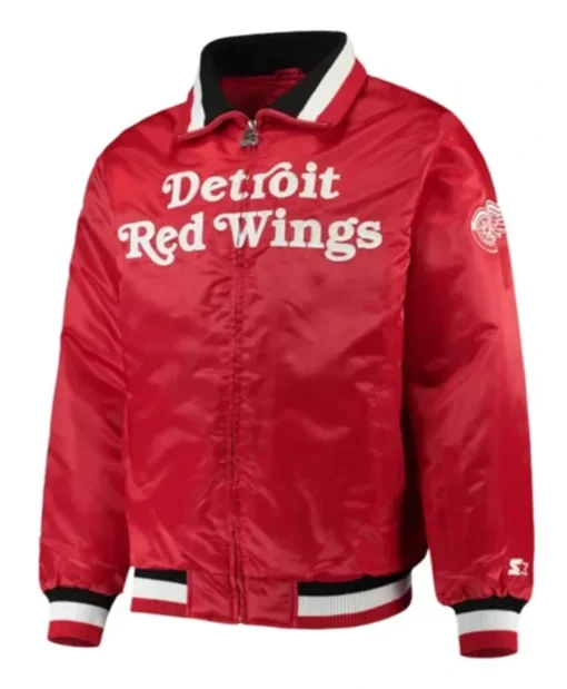Detroit Red Wings Captain II Red Bomber Jacket