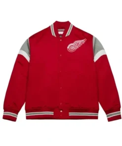 Detroit Red Wings Red Heavyweight Varsity Jacket