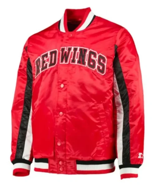 Detroit Red Wings Starter Red Varsity Jacket