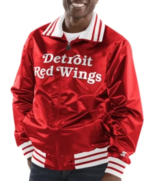 Detroit Red Wings The Captain Red Bomber Jacket