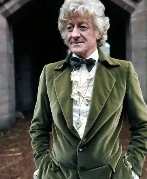 Doctor Who S11 Jon Pertwee Green Velvet Blazer