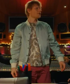 Ed Sheeran Azizam Blue Bomber Jacket