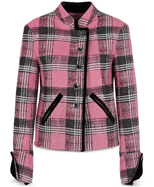 Elsbeth S02 Carrie Preston Plaid Pink Jacket