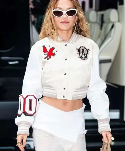 Elvis Duran Show 2025 Rita Ora Varsity Jacket