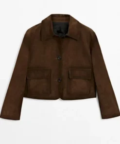 FBI International S04 Christina Wolfe Suede Brown Jacket