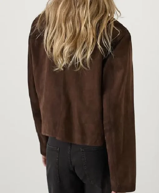 FBI International S4 Christina Wolfe Brown Suede Jacket