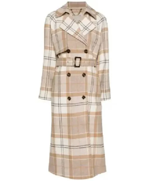 FBI S07 Comfort Clinton Plaid Trench Coat