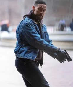 FBI S07 Zeeko Zaki Blue Denim Jacket
