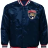 Florida Panthers Ace Defender Youth Navy Blue Varsity Jacket