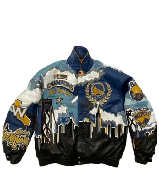 Golden State Warriors Championship Leather Jacket