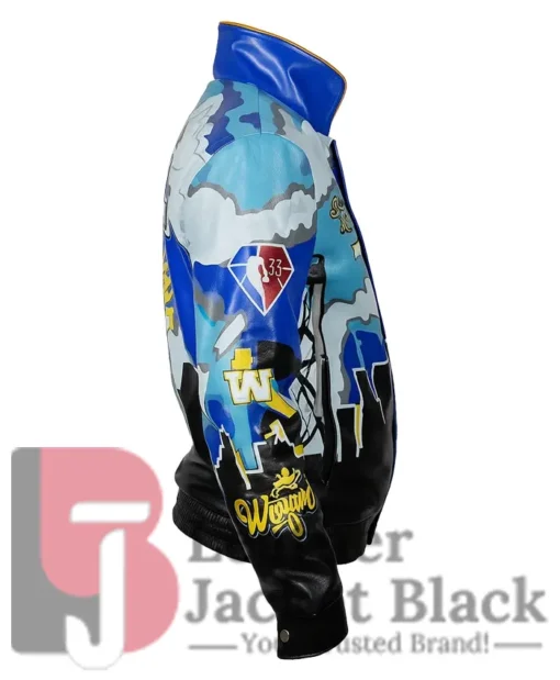 Golden State Warriors Leather Championship Jacket