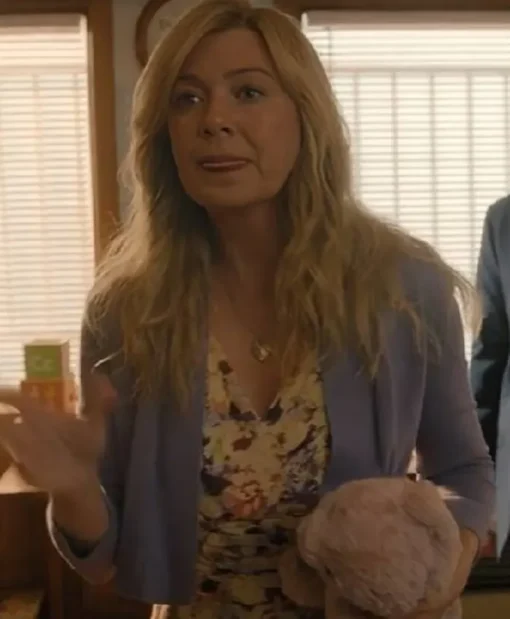 Good American Family Ellen Pompeo Purple Hoodie