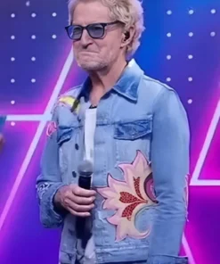 Good Morning America Kevin Cronin Floral Denim Jacket