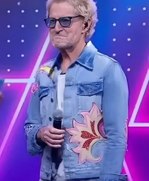 Good Morning America Kevin Cronin Floral Denim Jacket