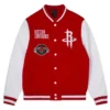 Houston Rockets Red And White Varsity Jacket
