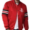 Houston Rockets Scout I Red Varsity Jacket