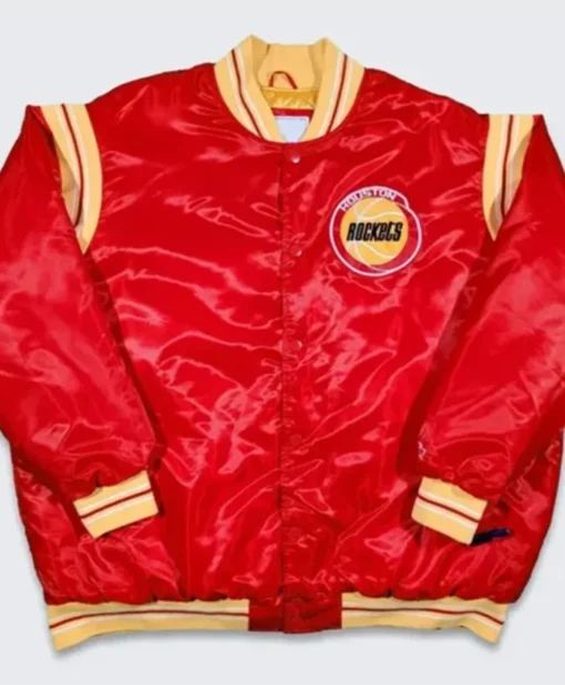 Houston Rockets Teddy Red Varsity Jacket