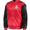 Houston Rockets The Enforcer Red And Black Varsity Jacket