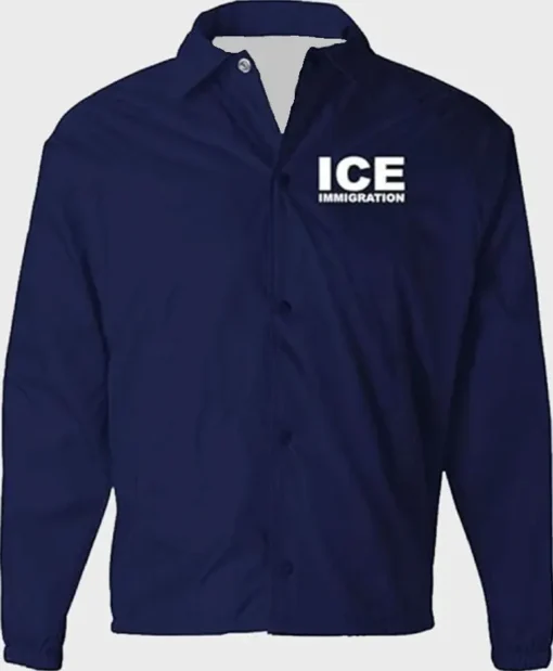 Ice Immigration Blue Windbreaker Jacket