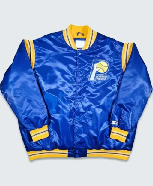 Indiana Pacers Teddy Royal Blue Varsity Jacket