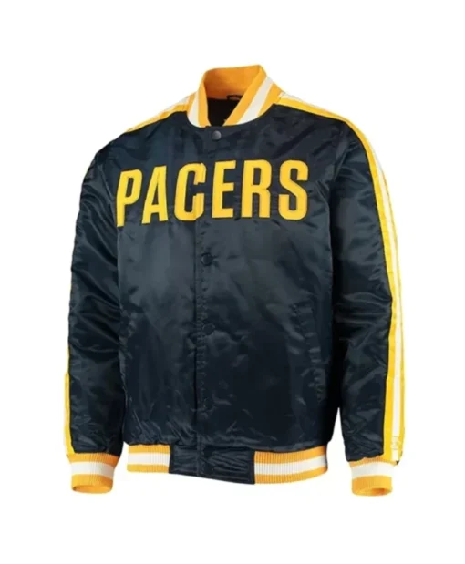 Indiana Pacers The Offensive Navy Blue Varsity Jacket