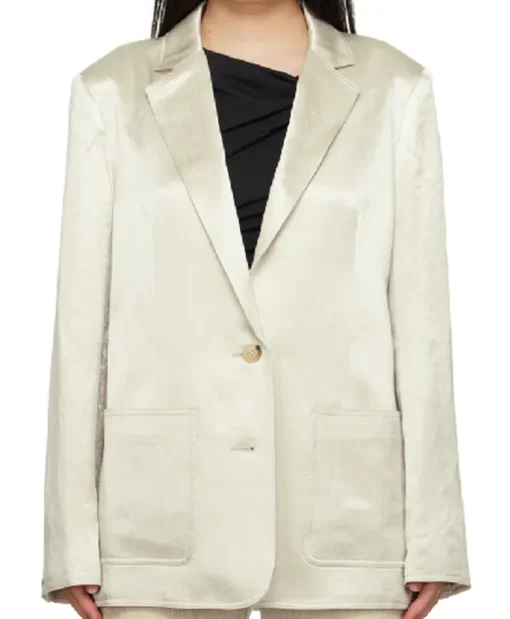 Jacqueline MacInnes Bold and the Beautiful White Blazer