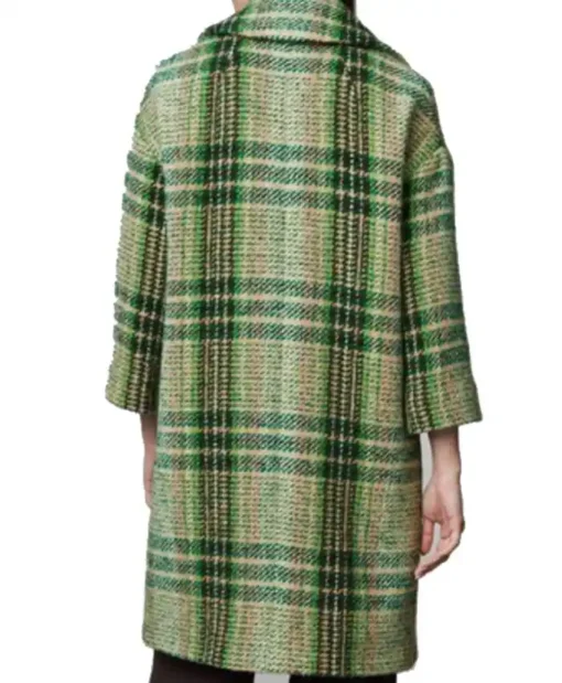 Jessica Brown Findlay Playing Nice 2025 Plaid Coat