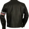 Johnny Knoxville Motorcycle Black Leather Jacket