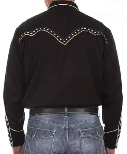 Jordan Allen The Voice S27 Black Studded Shirt