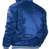 KC Royals Royal Silver-Tab Trucker Satin Jacket