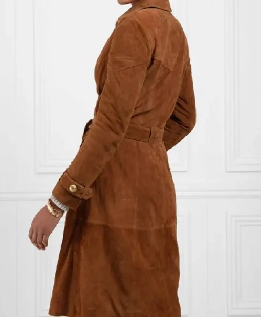 Kelly Clarkson The Kelly Clarkson Show 2025 Suede Coat