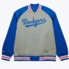LA Dodgers Double Clutch Raglan Satin Jacket