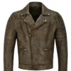 Lambskin Napa Brown Motorcycle Jacket