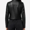 Like Black Leather Moto Jacket Women