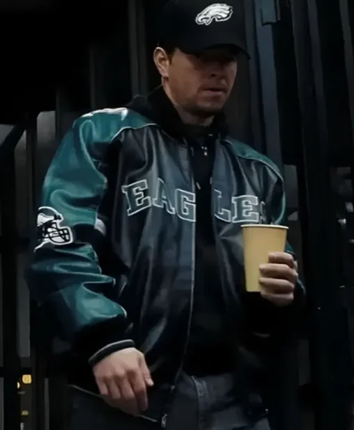 Mark Wahlberg Shooter Eagles Leather Jacket