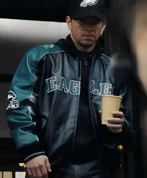 Mark Wahlberg Shooter Leather Eagles Jacket
