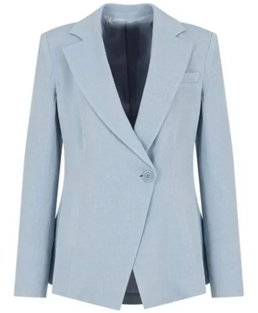 Matlock 2025 Skye P. Marshall Blue Textured Blazer