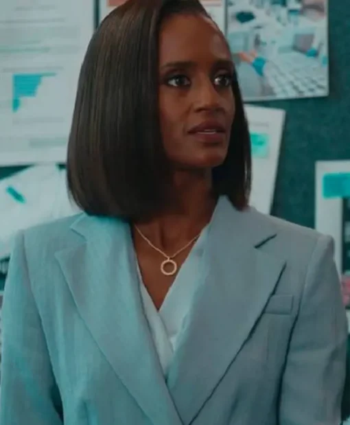 Matlock 2025 Skye P. Marshall Textured Blue Blazer