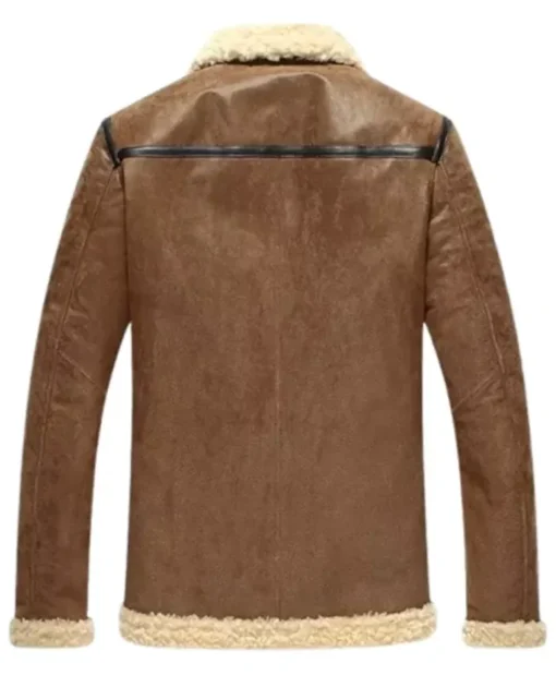 Men’s Aviator Shearling Leather Bomber Jacket