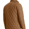 Men's Brown Quilted Parachute Jacket