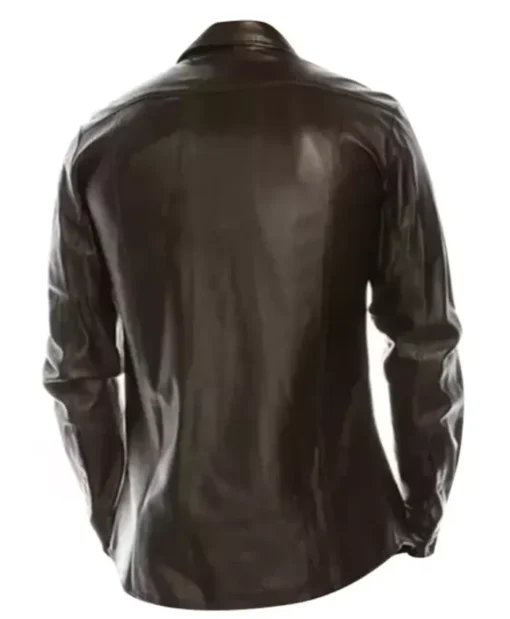 Men's Button Down Leather Classic Shirt