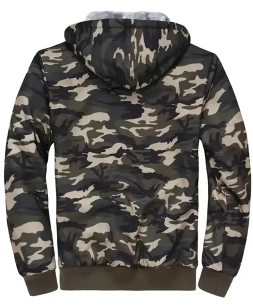 Men’s Camo Fleece Full-Zip Hooded Jacket