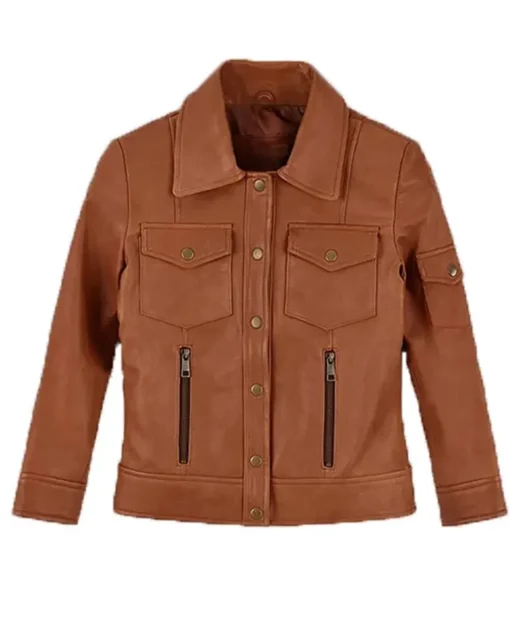 Men’s Classic Genuine Brown Leather Jacket