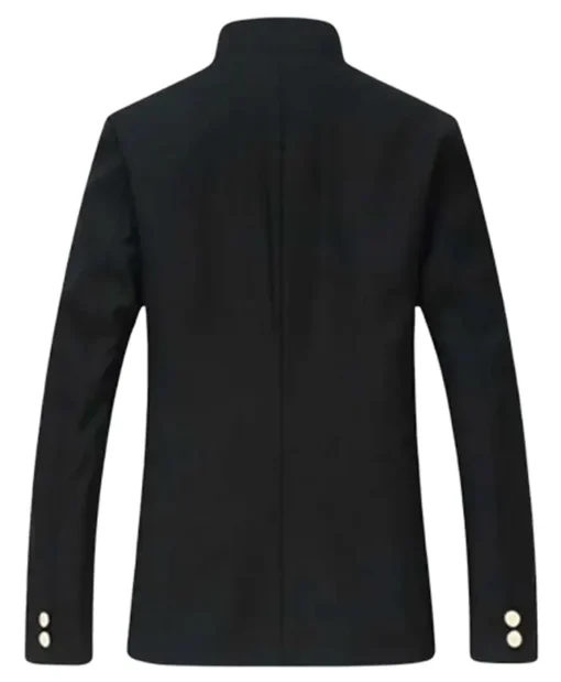 Men’s Gakuran Slim-Fit Wool Black Blazer